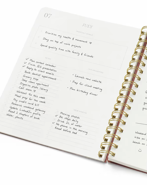 2027 Softcover Spiral Weekly Diary - Growing My Year