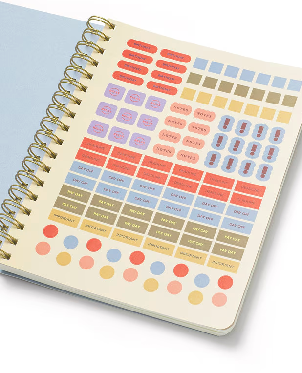 2027 Softcover Spiral Weekly Diary - Cabana