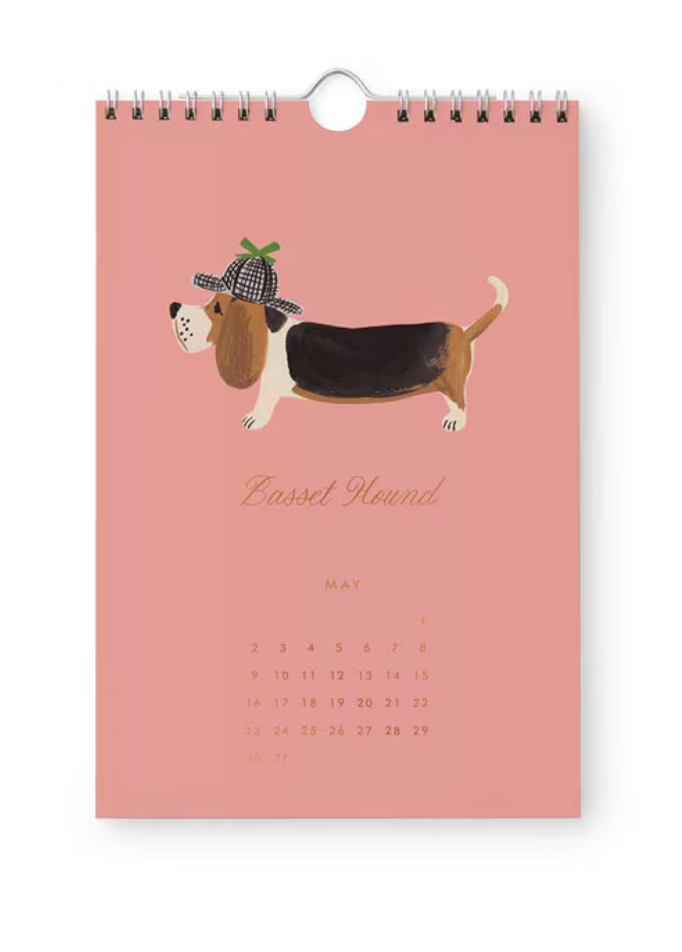 2027 Kitchen Calendar - Dog of the Month