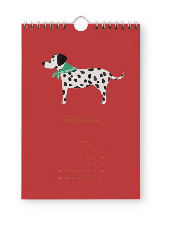 2027 Kitchen Calendar - Dog of the Month