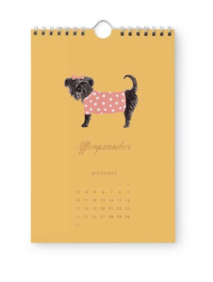 2027 Kitchen Calendar - Dog of the Month