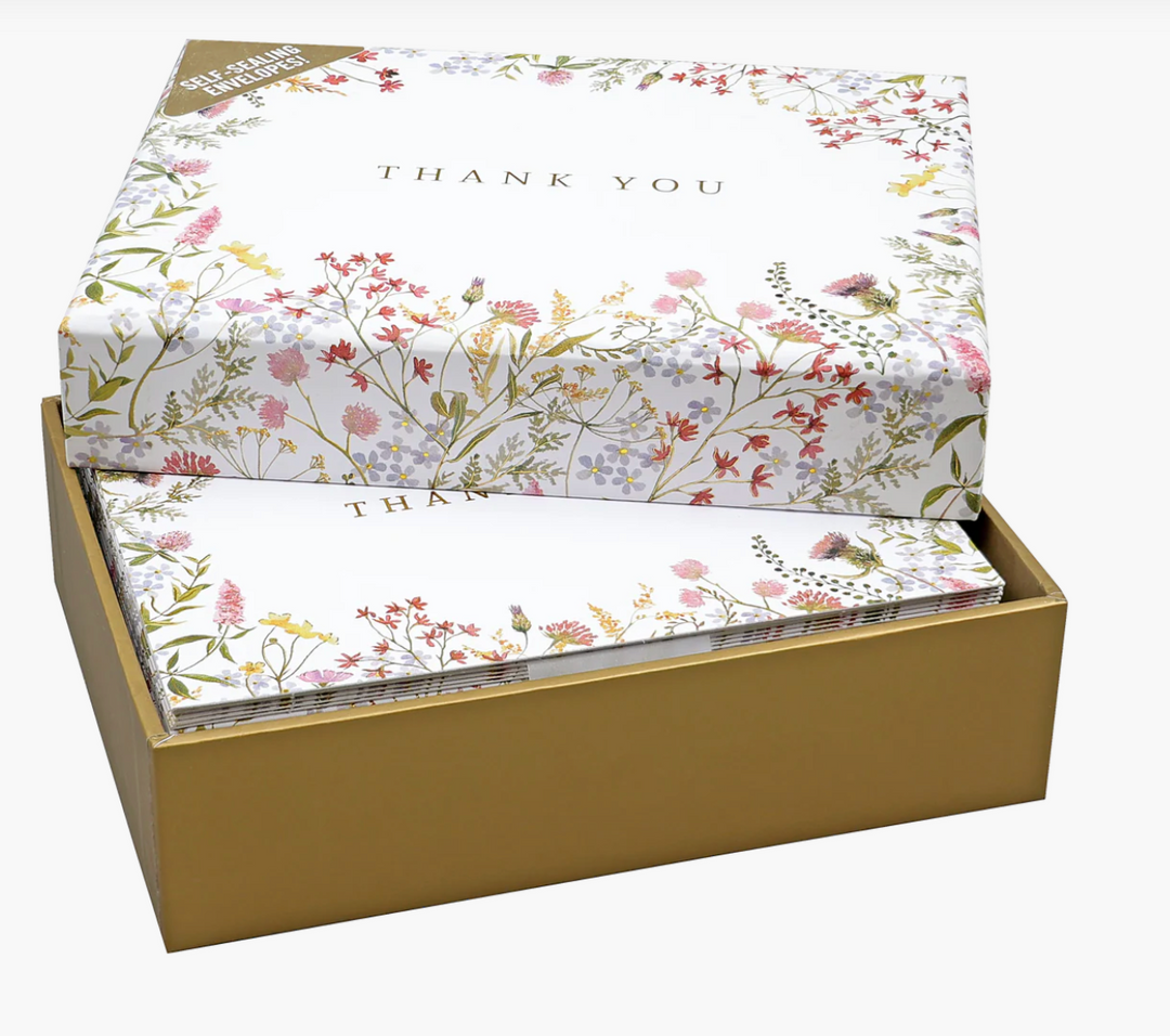 Boxed Thank You Note Cards - Wildflowers