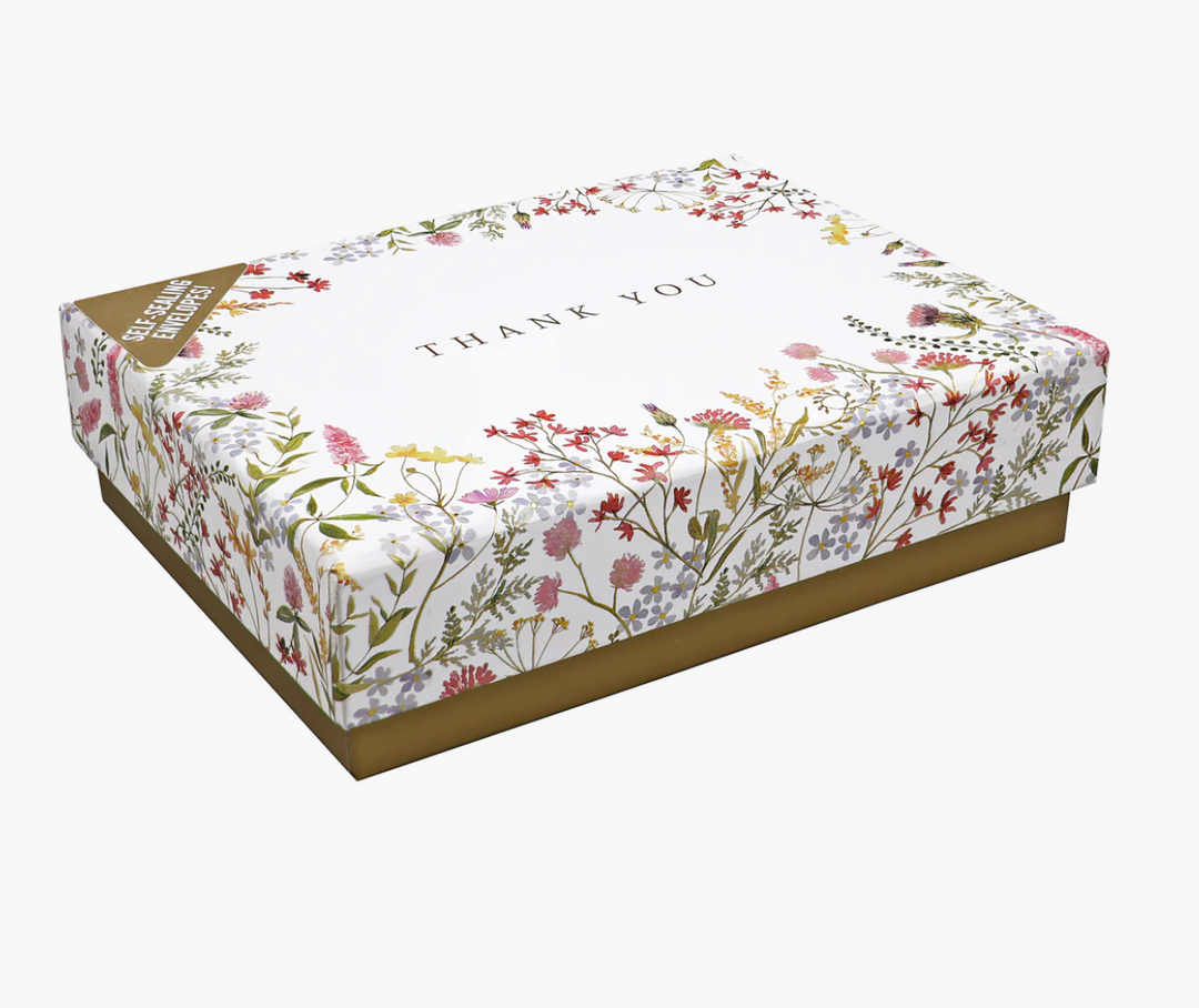Boxed Thank You Note Cards - Wildflowers