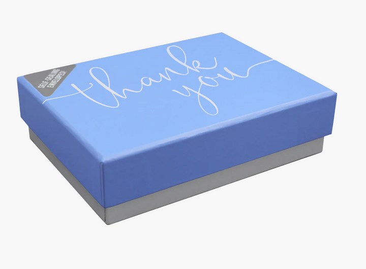 Boxed Thank You Note Cards - Periwinkle