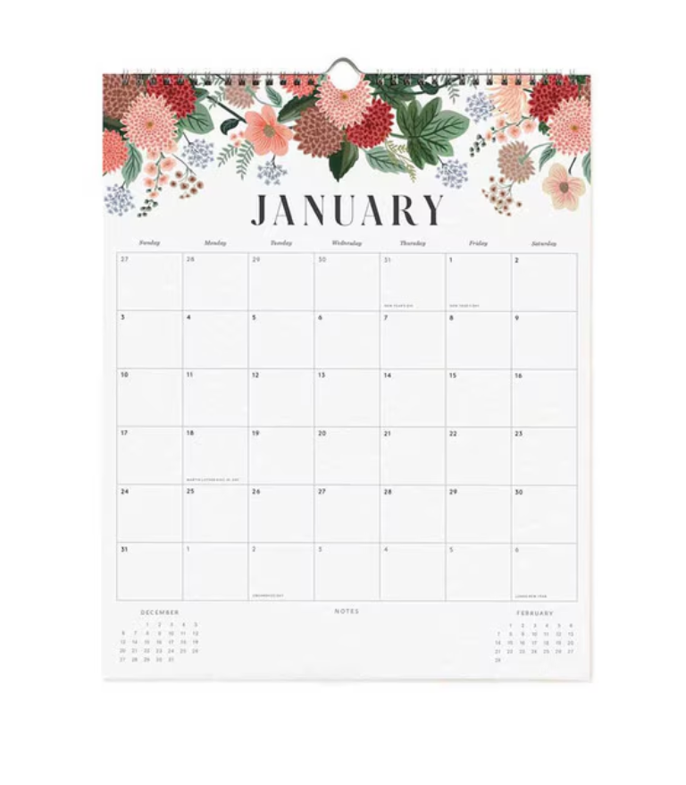 2027 Appointment Calendar - Floral
