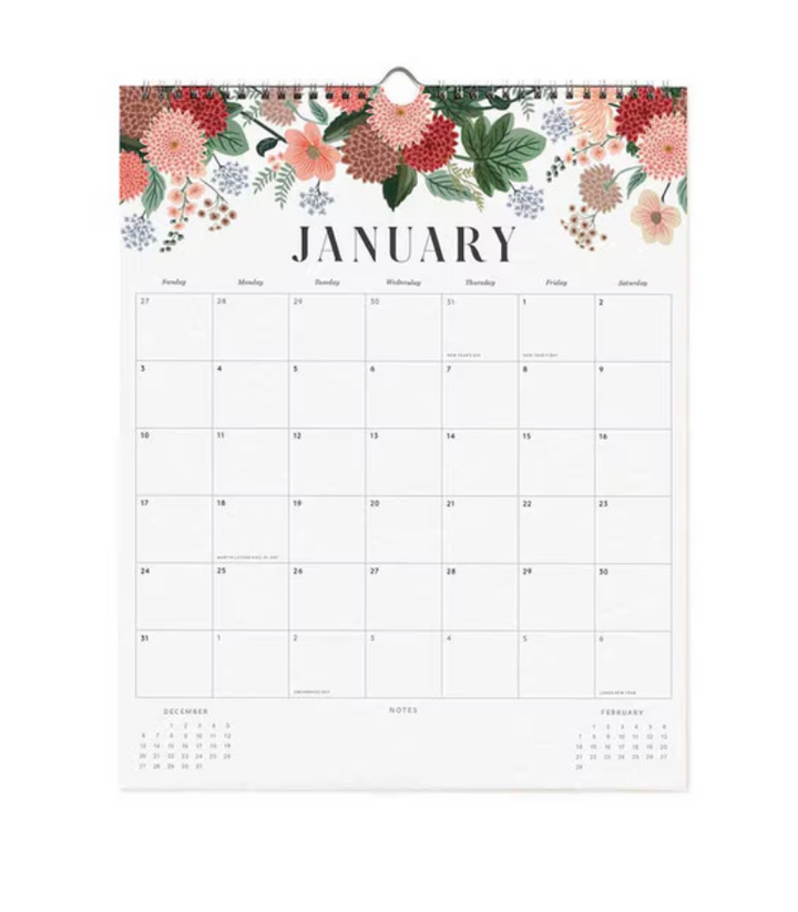 2027 Appointment Calendar - Floral
