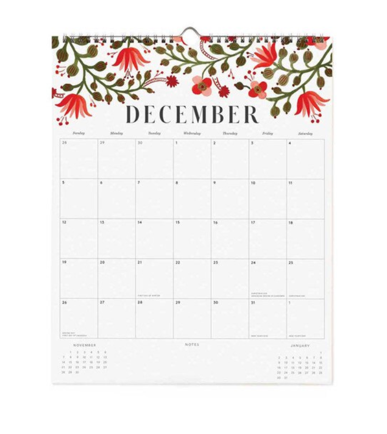 2027 Appointment Calendar - Floral
