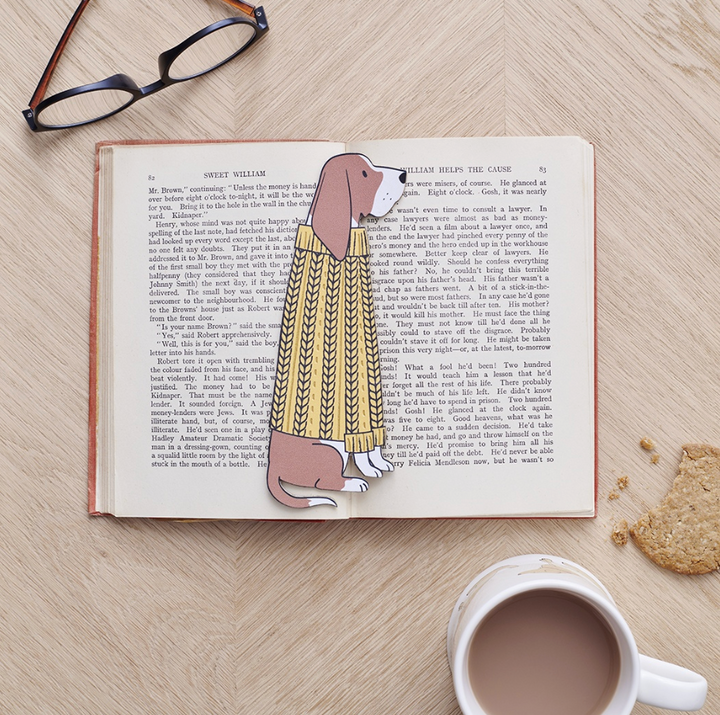 Sweet William Bookmark - Basset Hound