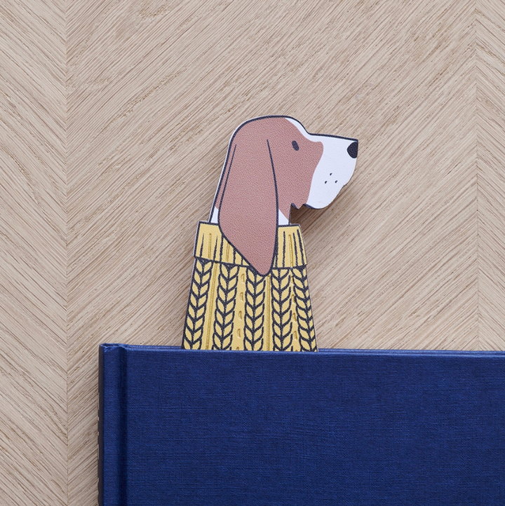 Sweet William Bookmark - Basset Hound