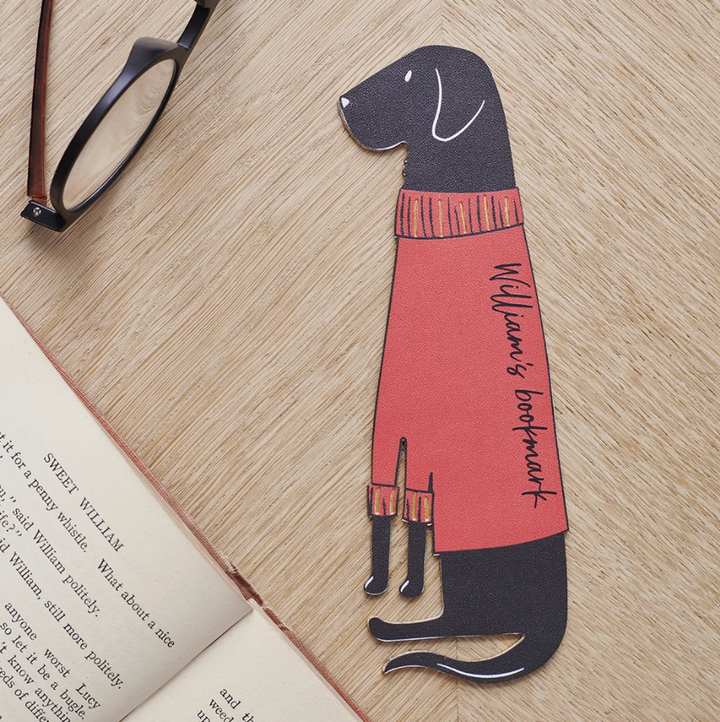 Sweet William Bookmark - Black Labrador