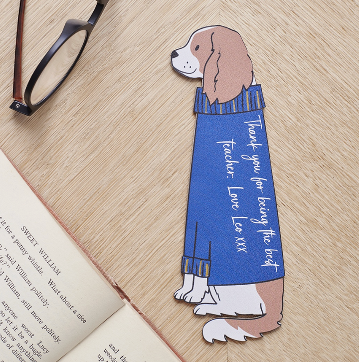 Sweet William Bookmark - King Charles Cavalier