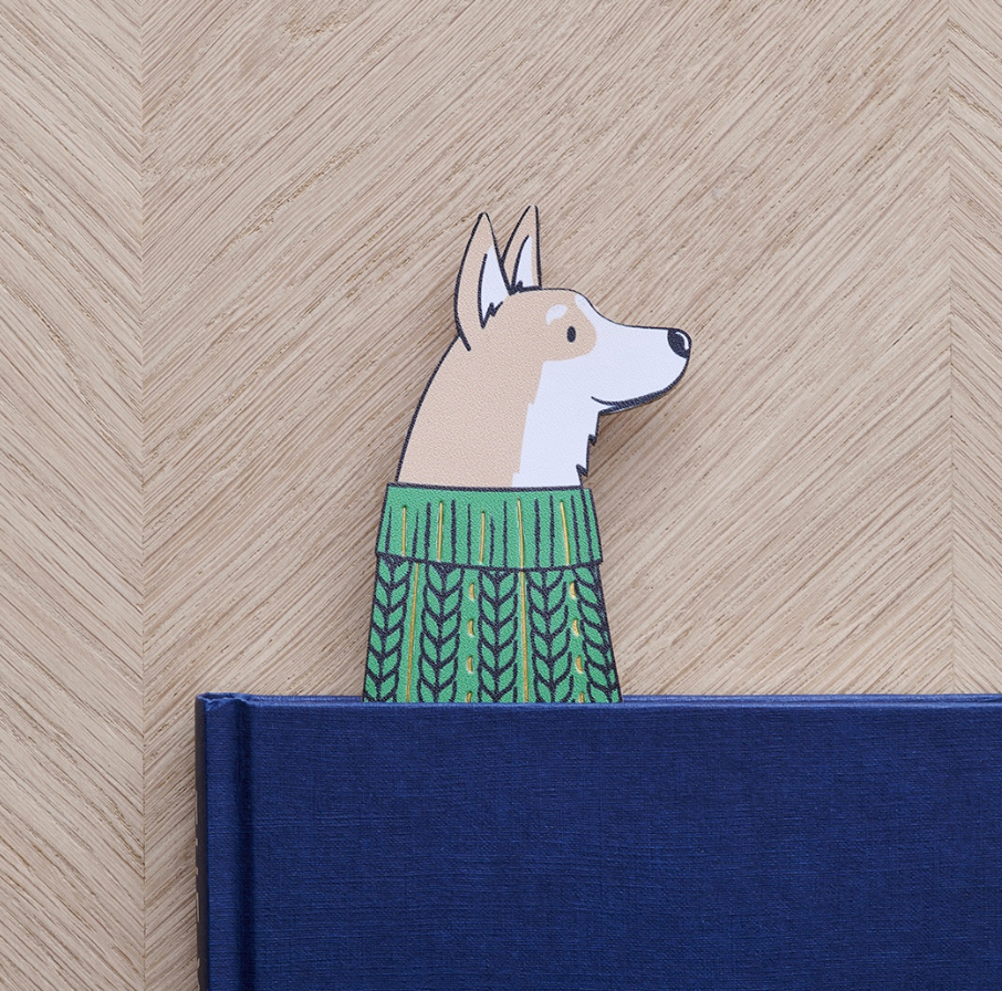 Sweet William Bookmark - Corgi