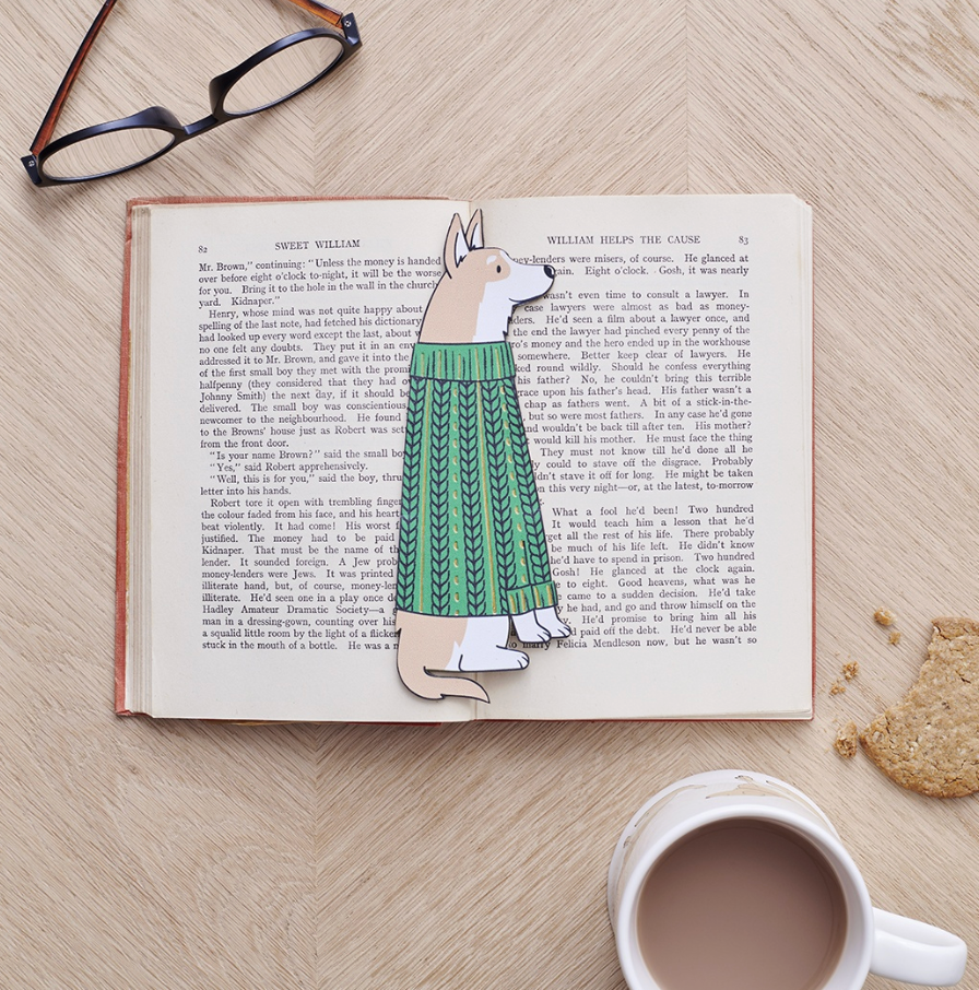 Sweet William Bookmark - Corgi
