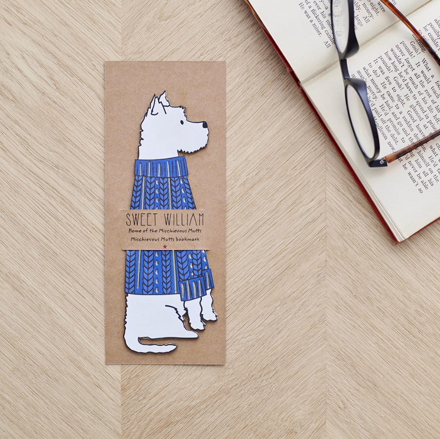 Sweet William Bookmark - Westie