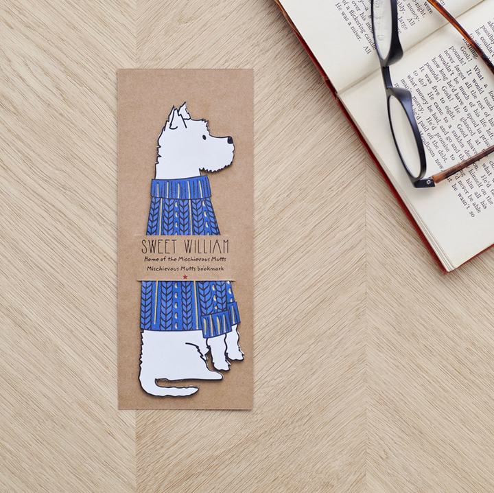 Sweet William Bookmark - Westie