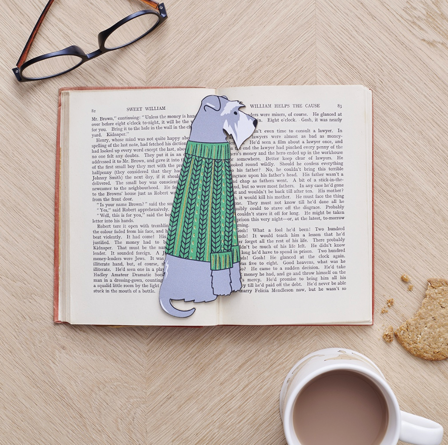Sweet William Bookmark - Schnauzer