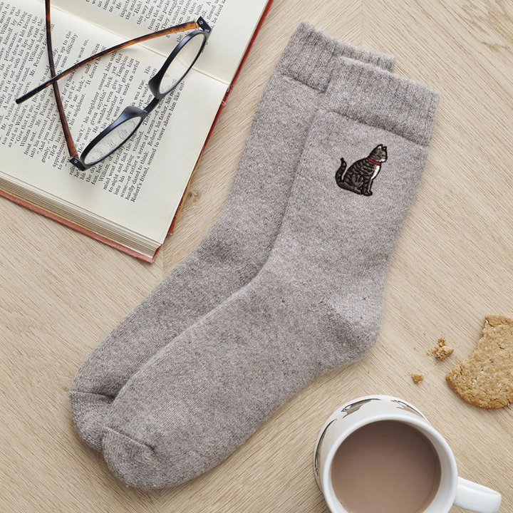 Sweet William Wool Socks - Tabby