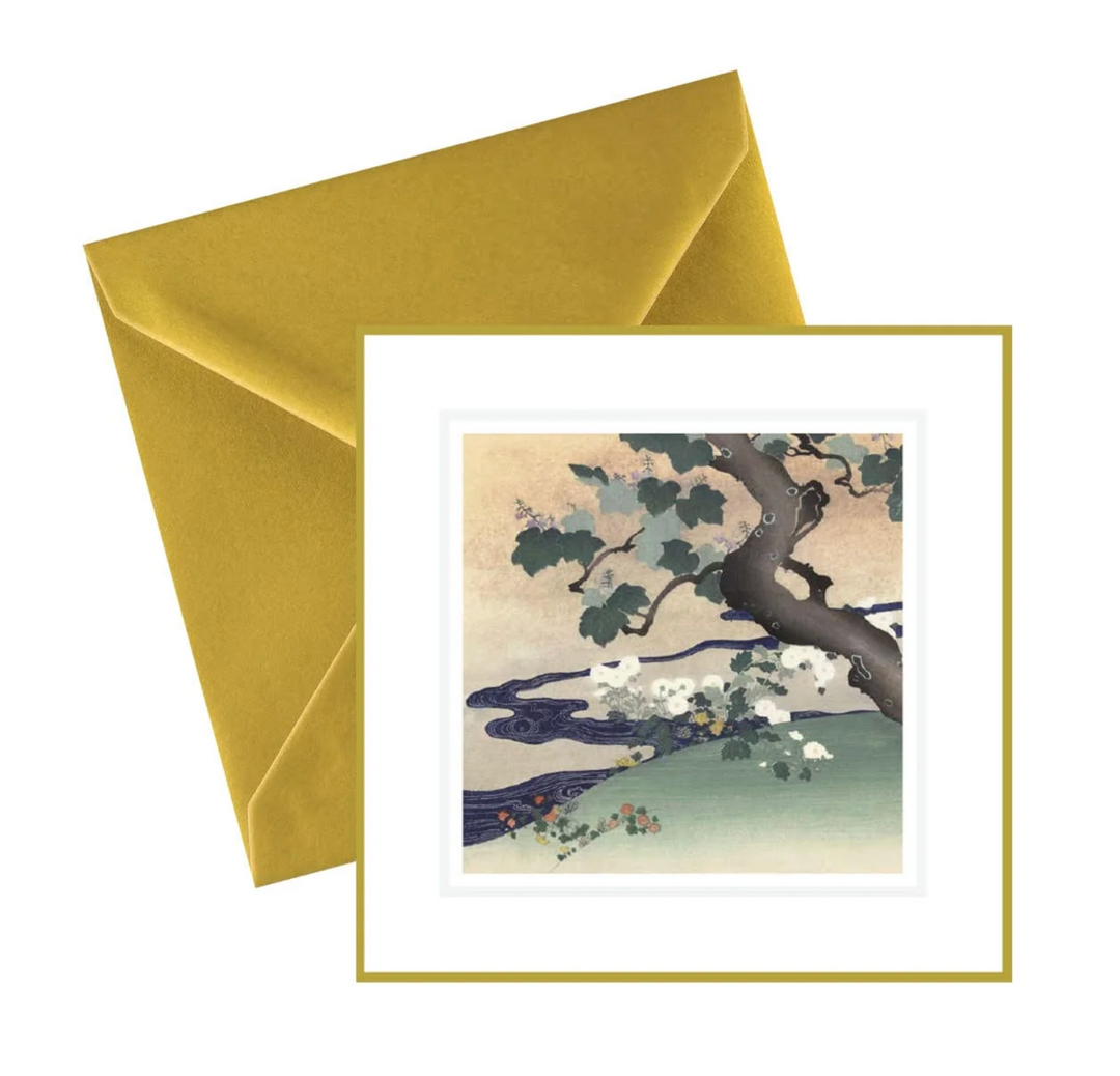 Ikonink Card -  Tree & Chrysanthemum