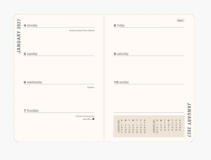 Peter Pauper Press 2027 Weekly Planner - Watercolor Treescape