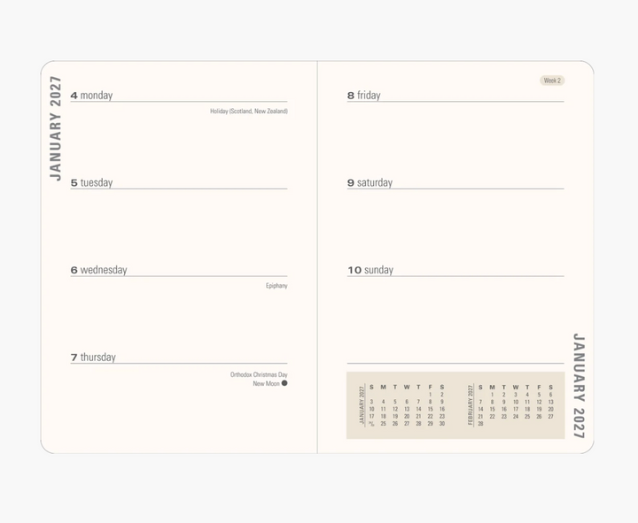 Peter Pauper Press 2027 Weekly Planner - Highland Cow