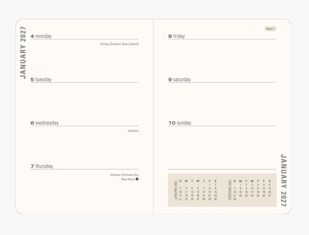 Peter Pauper Press 2027 Weekly Planner - Floral Watercolor