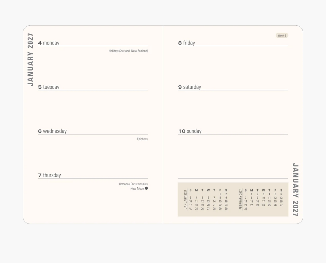 Peter Pauper Press 2027 Weekly Planner - Wildflower Garden