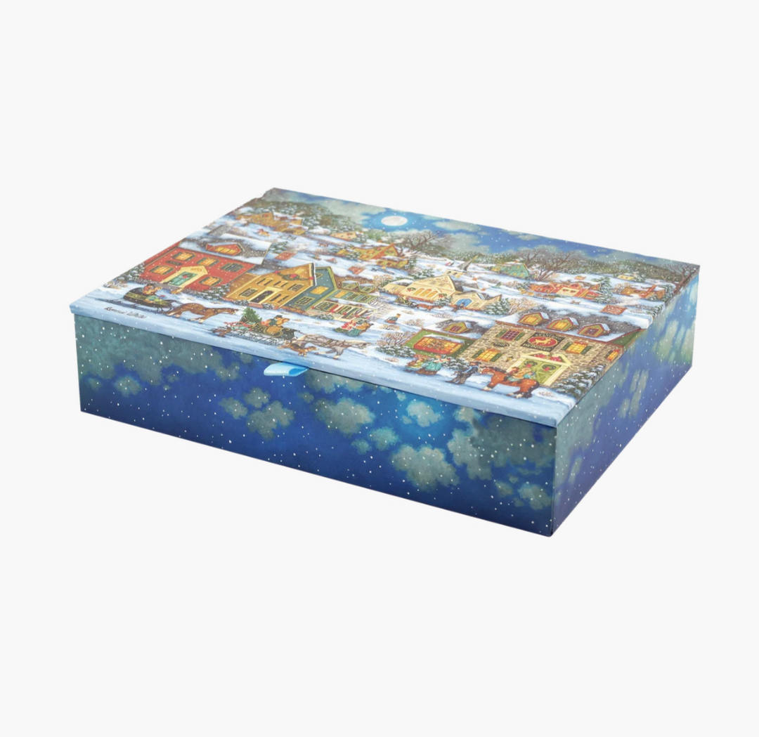 Deluxe Boxed Christmas Cards - Festive Village