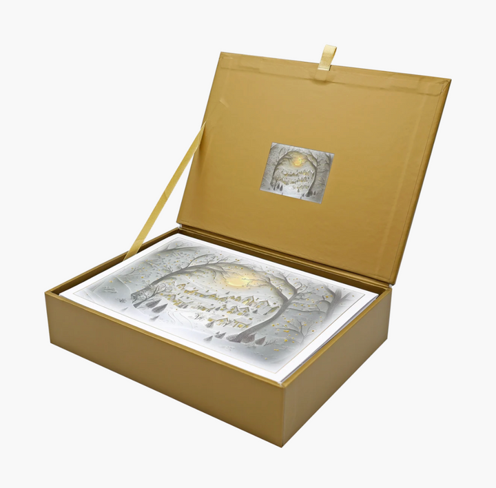 Deluxe Boxed Christmas Cards - Wintry Village
