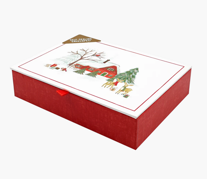 Deluxe Boxed Christmas Cards - Home For The Holidays
