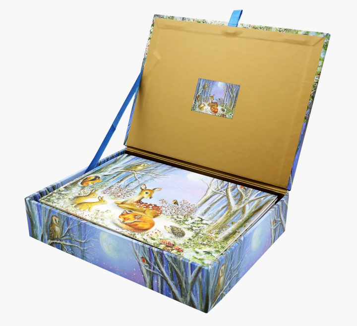 Deluxe Boxed Christmas Cards - Peaceful Forest Friends