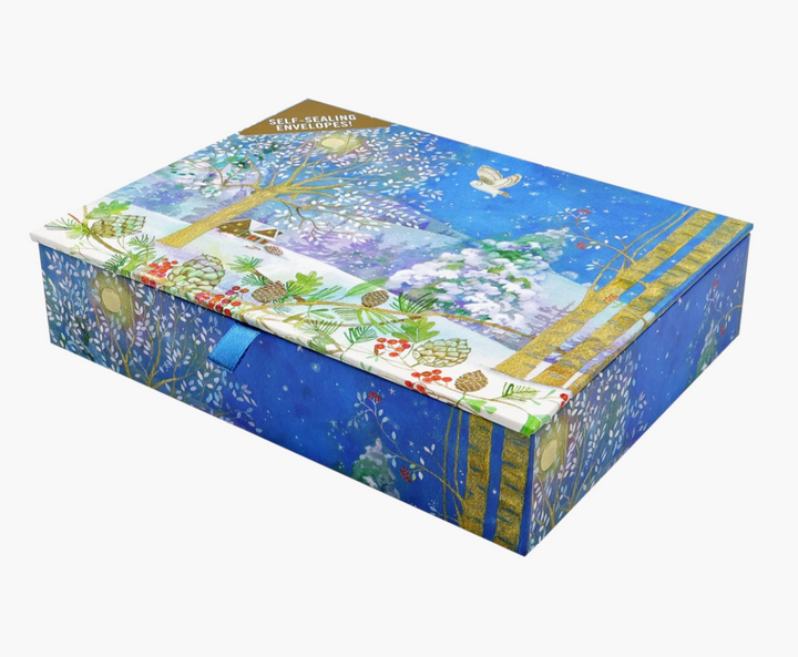 Deluxe Boxed Christmas Cards - Winter Starlight