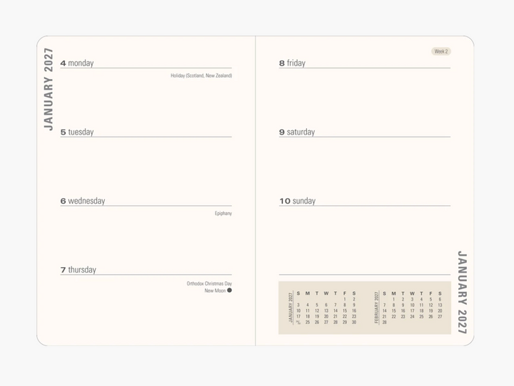 Peter Pauper Press 2027 Weekly Planner -Aspen Forest