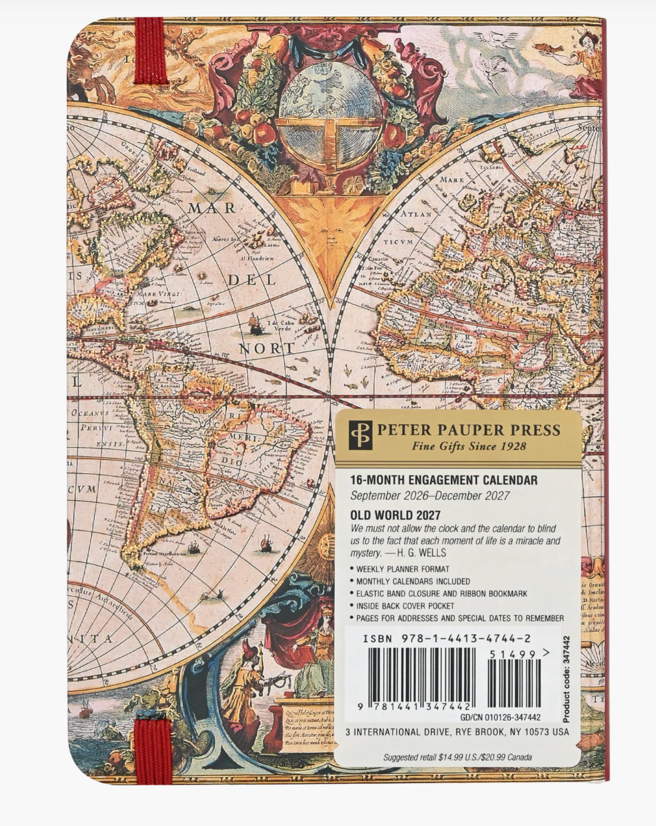 Peter Pauper Press 2027 Weekly Planner - Old World