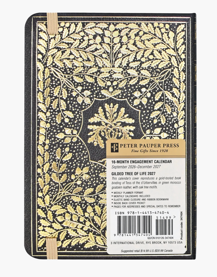 Peter Pauper Press 2027 Weekly Planner - Gilded Tree Of Life