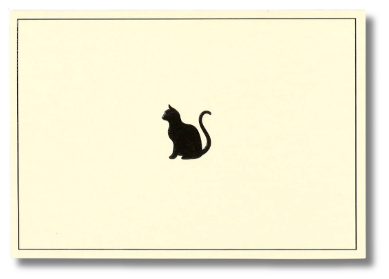 Boxed Everyday Note Cards - Black Cat