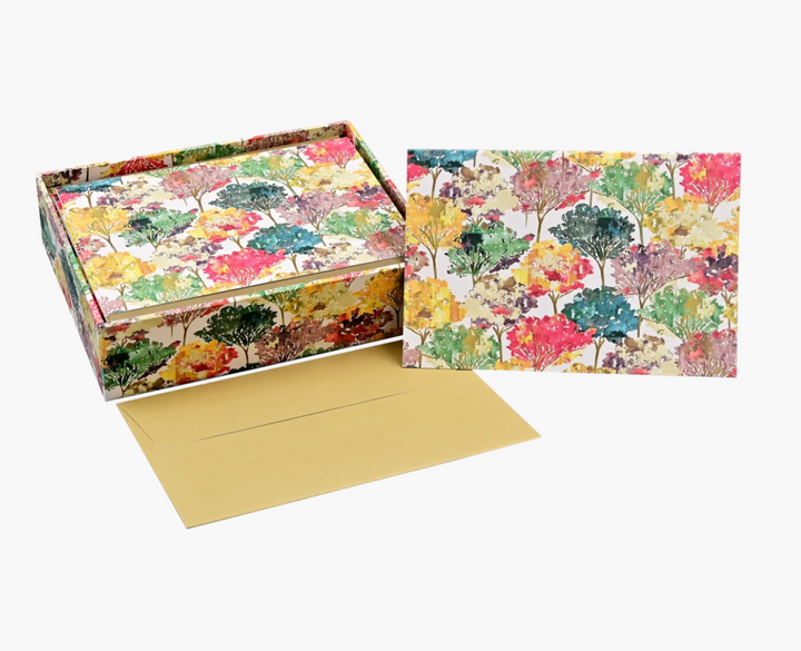 Boxed Everyday Note Cards - Autumn Leaves