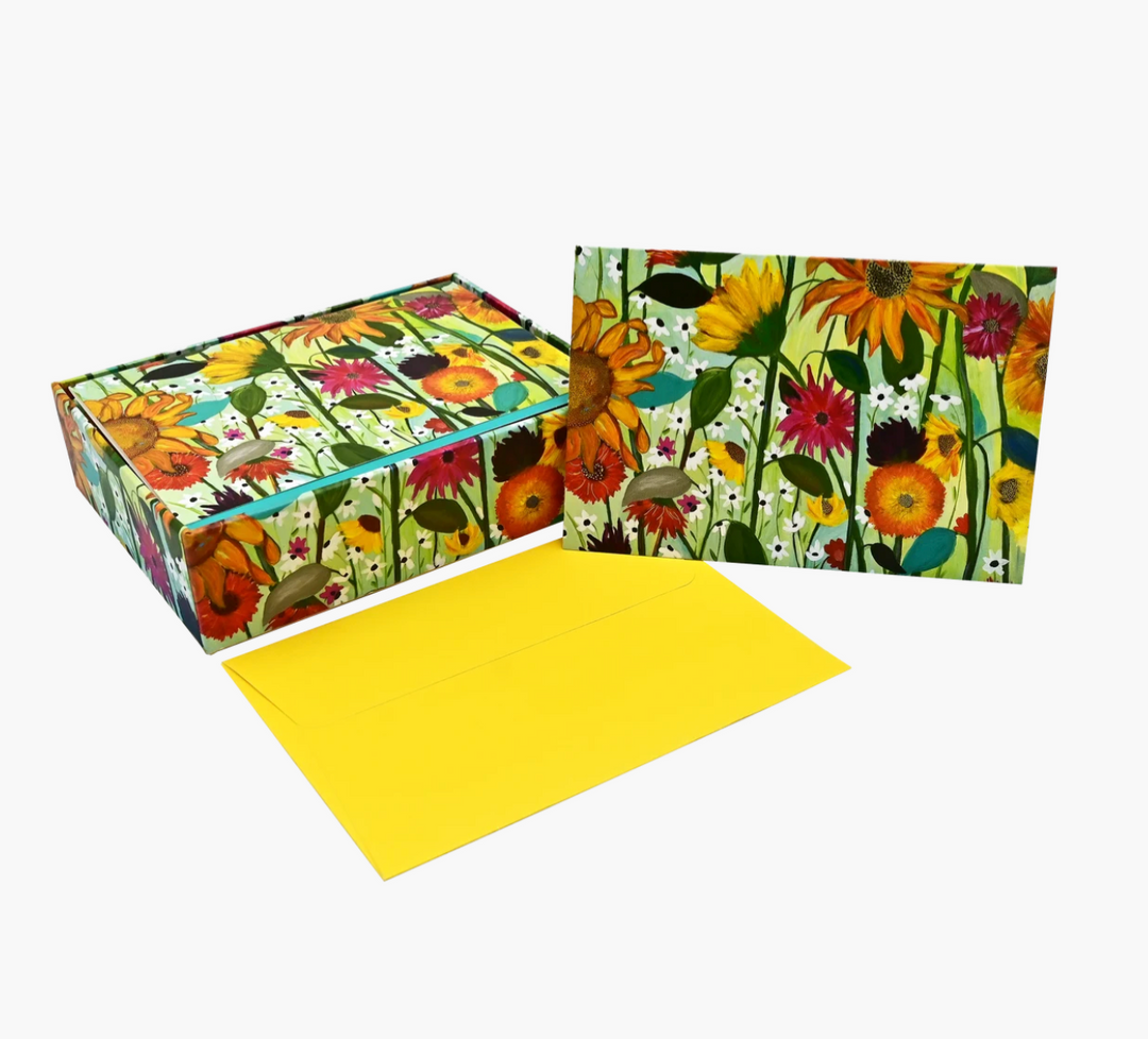 Boxed Everyday Note Cards - Sunflower Dreams