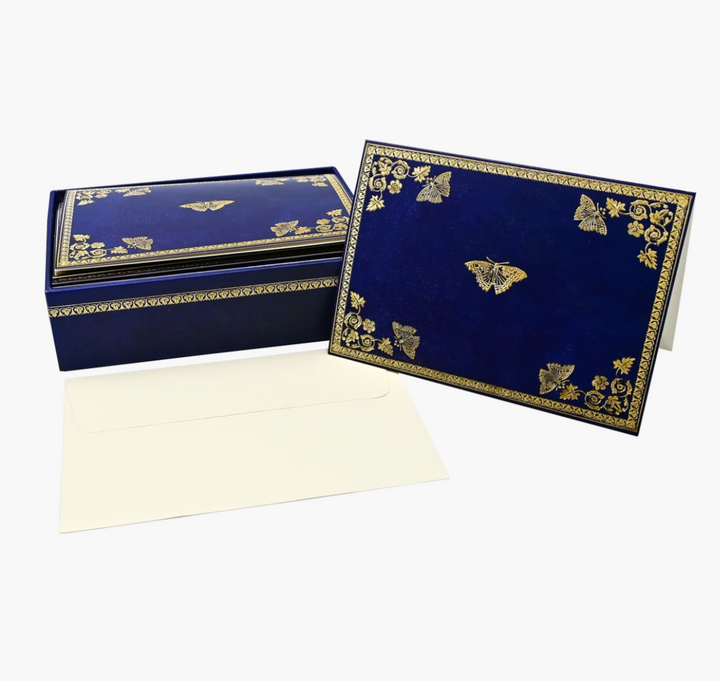 Boxed Everyday Note Cards - Gilded Butterflies