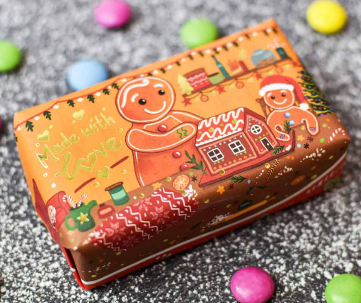 Christmas Soap Bar - Gingerbread Man Soap