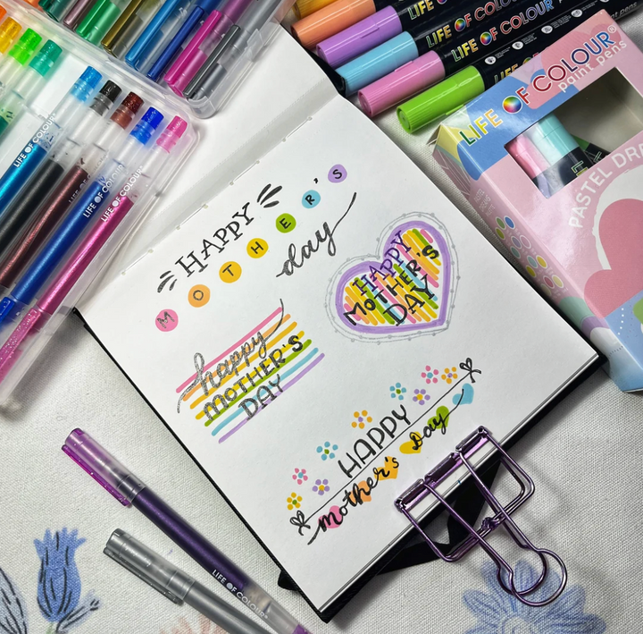 Life of Colour Juicy Gel Pens - Set of 24 - Metallic and Glitter