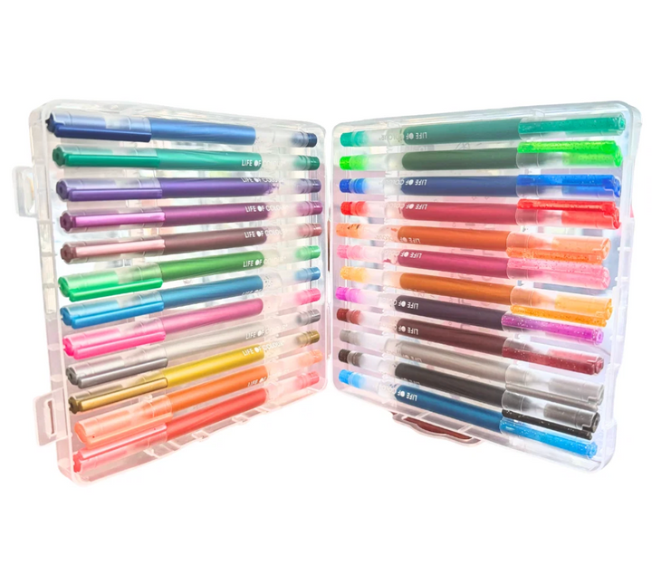 Life of Colour Juicy Gel Pens - Set of 24 - Metallic and Glitter