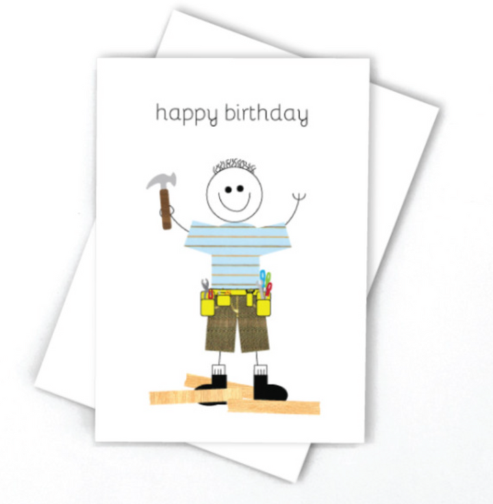 Candle Bark Creations Card - Birthday Handy Man