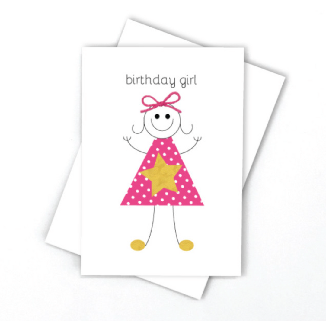 Candle Bark Creations Card - Happy Birthday Girl
