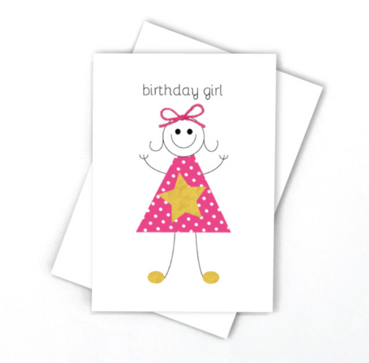 Candle Bark Creations Card - Happy Birthday Girl