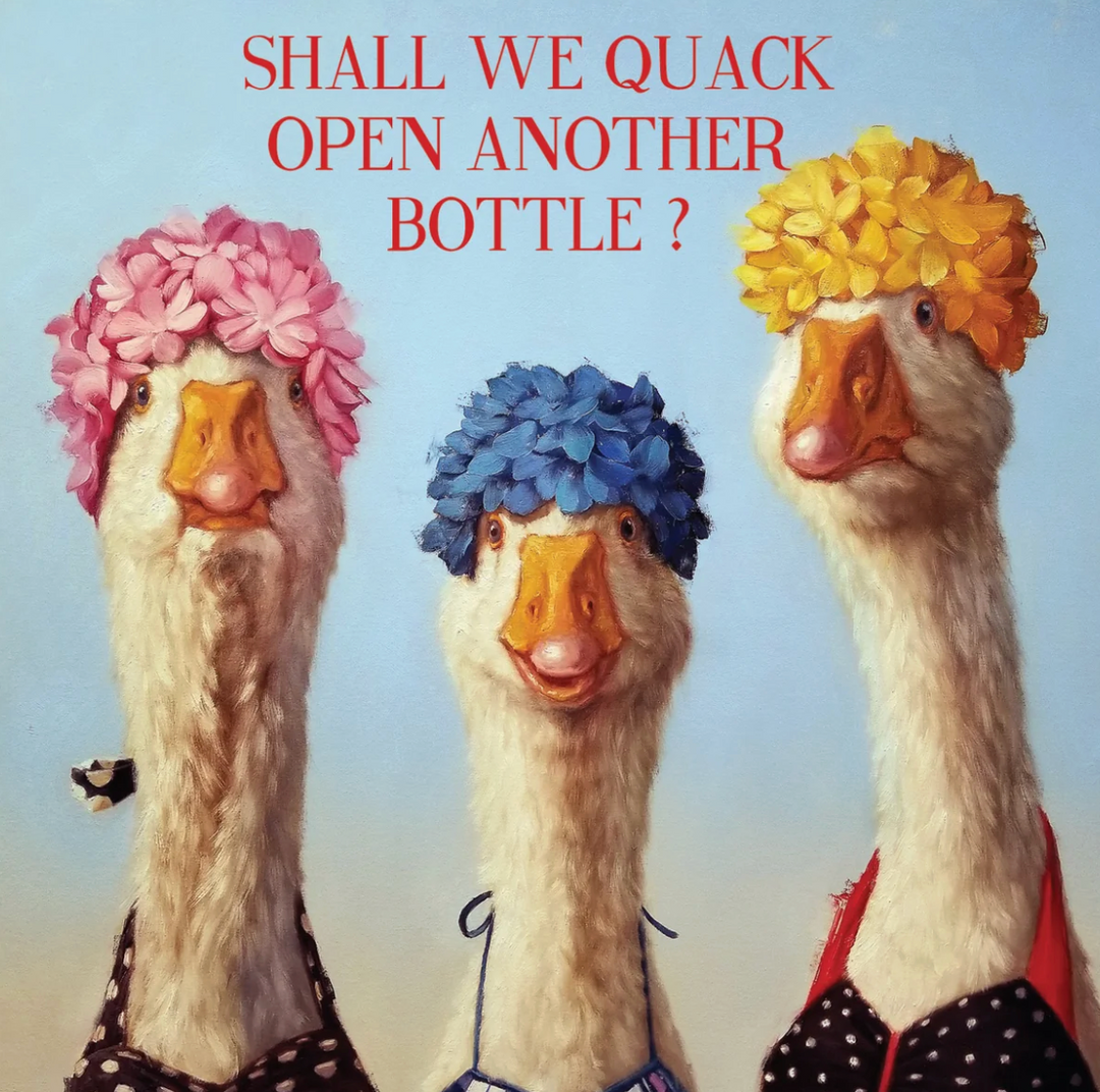 La La Land Card - Quack Open A Bottle
