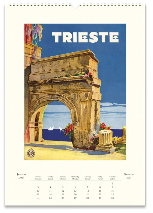 Cavallini 2027 Wall Calendar - Italia