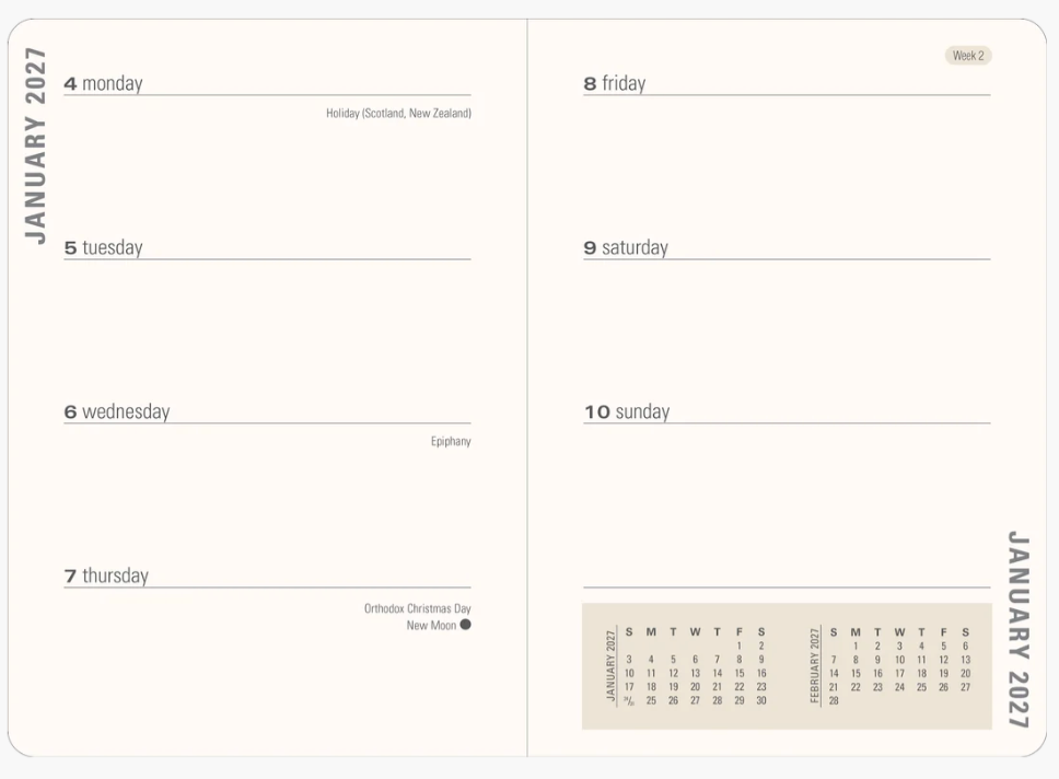 Peter Pauper Press 2027 Weekly Planner - Falling Blossoms
