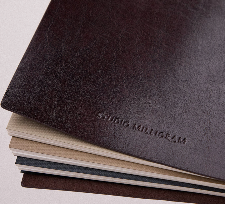 Studio Milligram A5 Refillable Journals - Burgundy