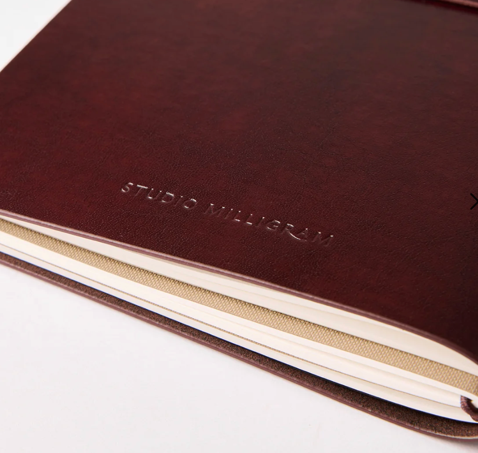 Studio Milligram A5 Refillable Journals - Burgundy