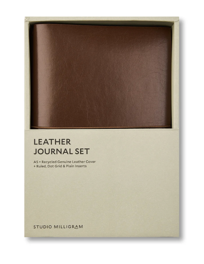 Studio Milligram A5 Refillable Journals - Chocolate